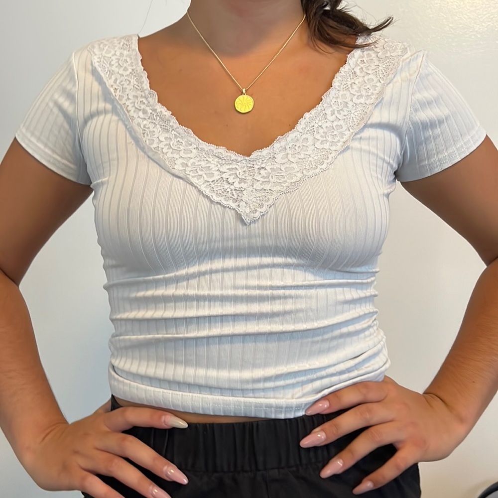 cute white tee